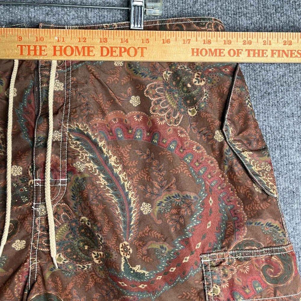 Polo Ralph Lauren Board Shorts Mens 40 Paisley Drawstrings Classic Pony‎ Logo